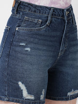 K4041 High Rise Slim Shorts