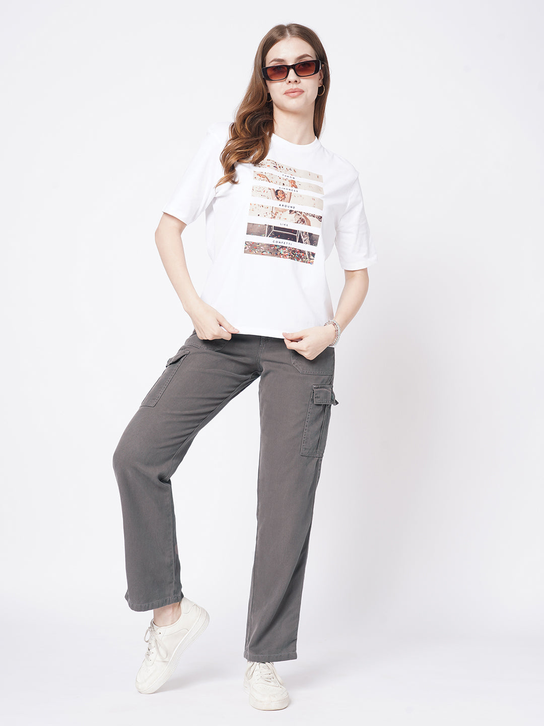 Women Grey Cargo
