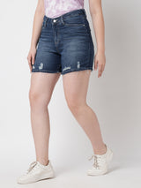 K4041 High Rise Slim Shorts