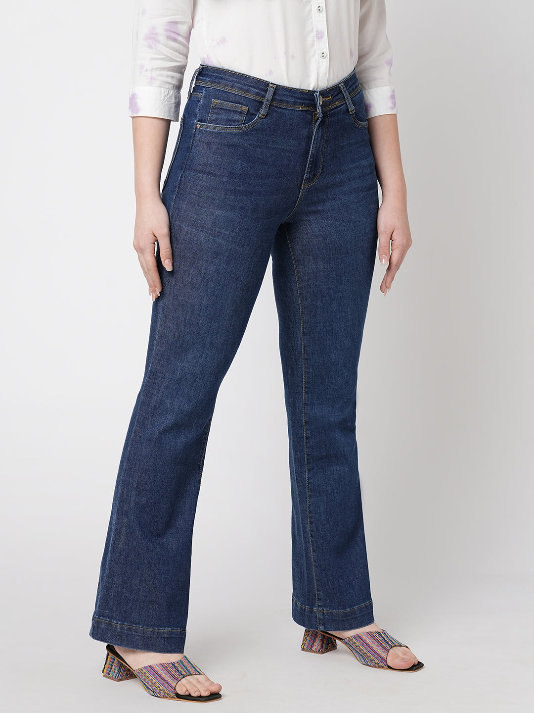 Buy K5013 High Rise Flare Jeans | Kraus Jeans