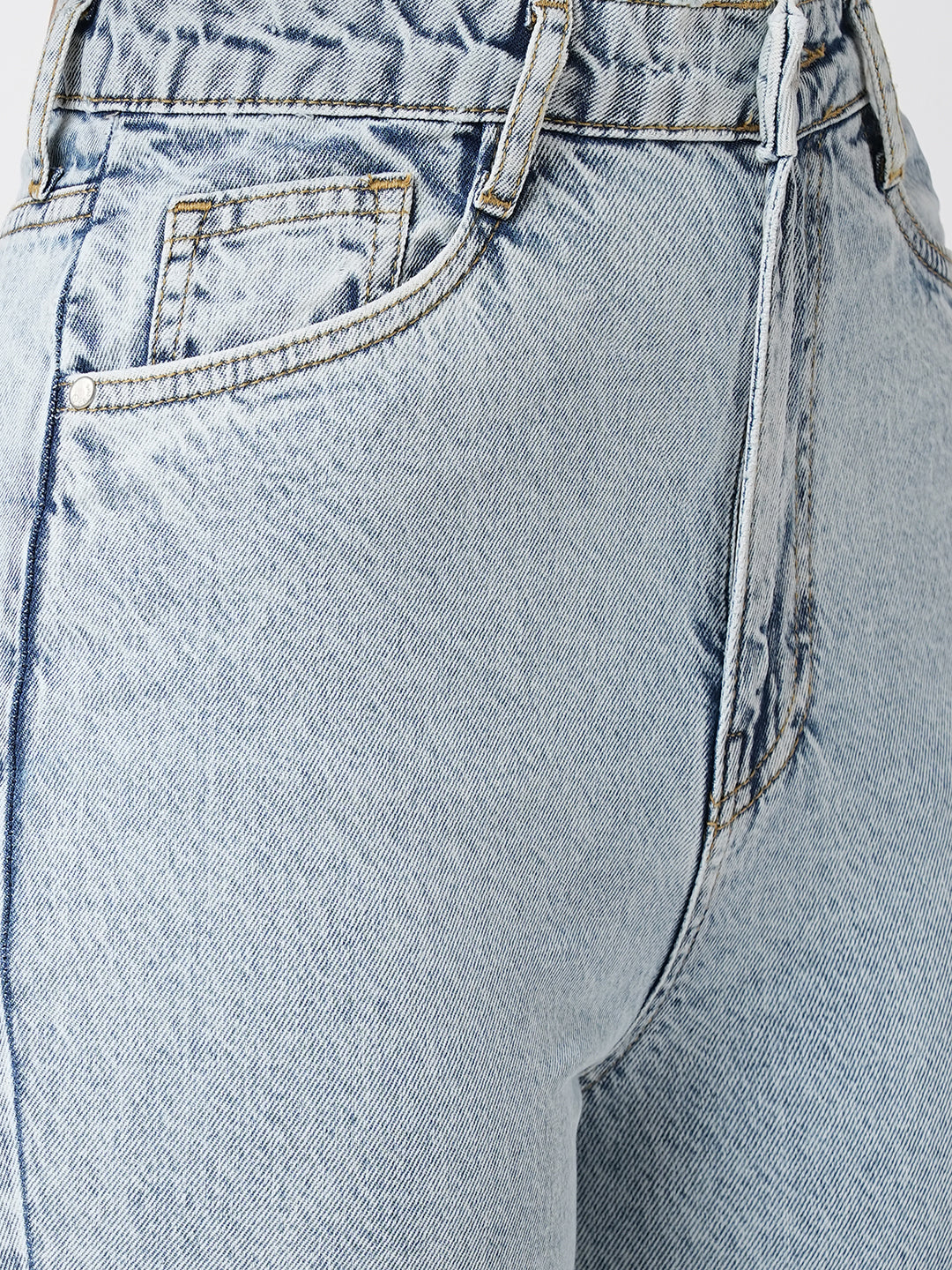 Women Light Blue Slim Straight Jeans