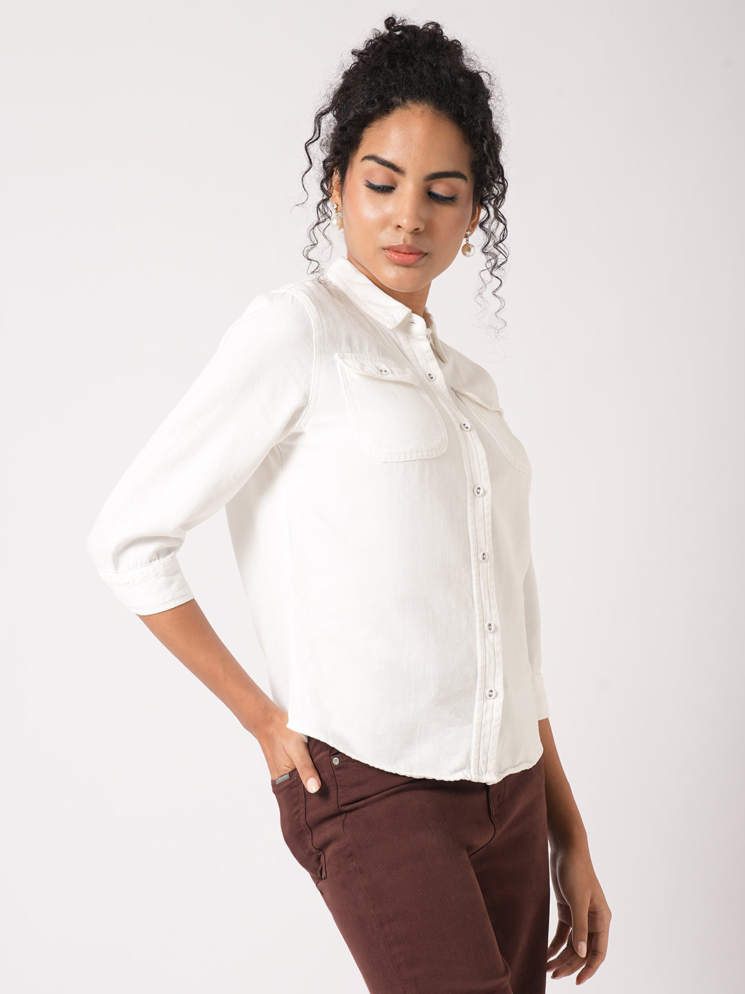 Women Solid Shirt