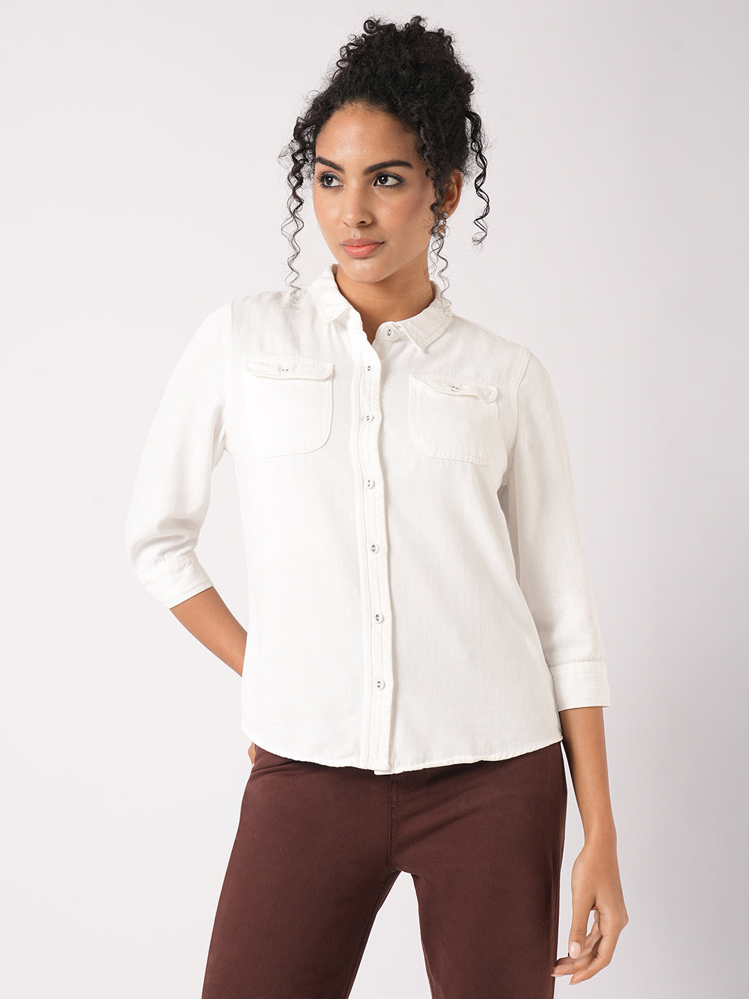 Women Solid Shirt