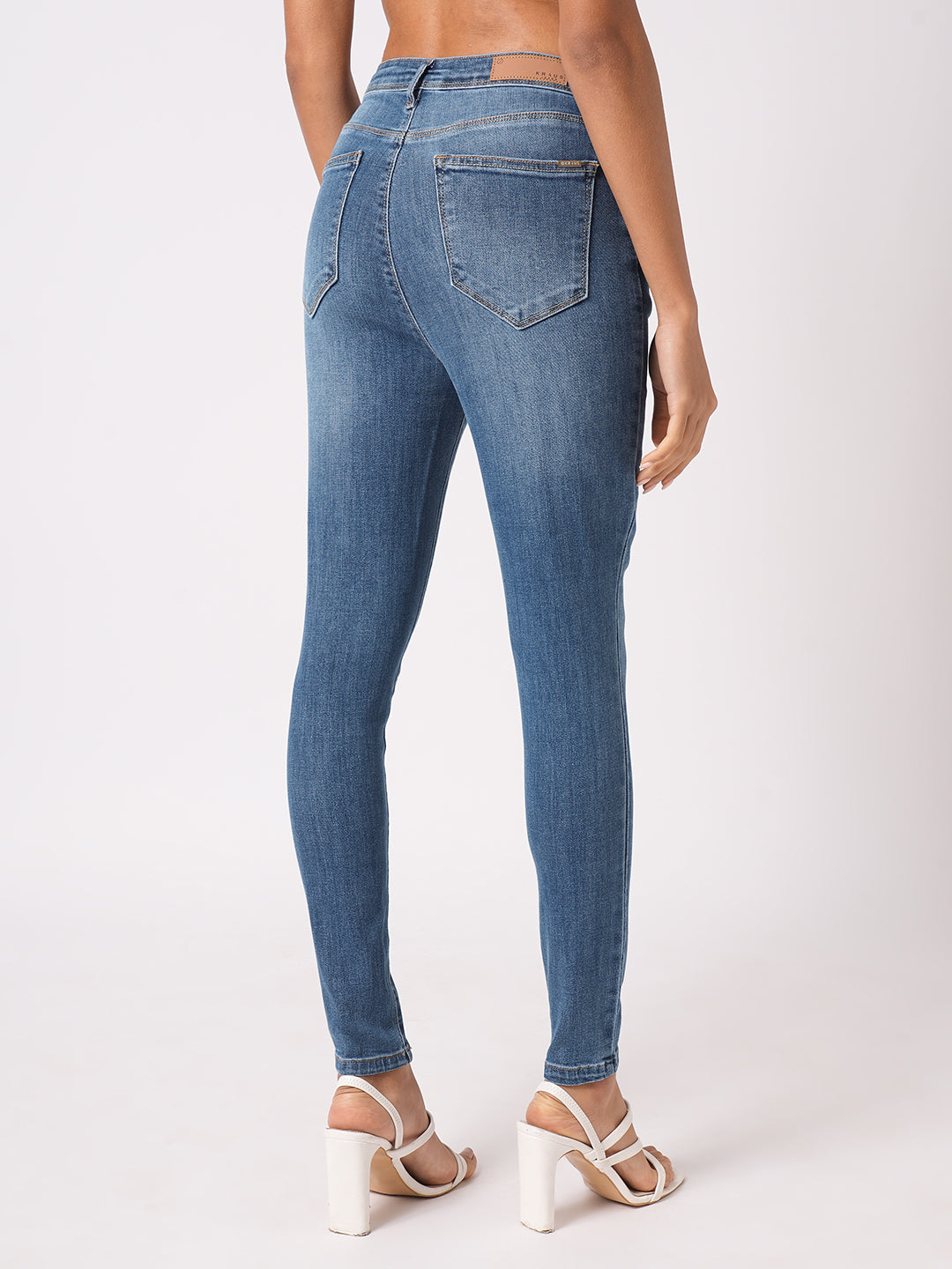 Women Blue Sky High-Rise Skinny Fit Jeans