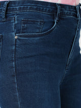 Women Dark Blue K504 Sky High Rise Skinny Fit Jeans