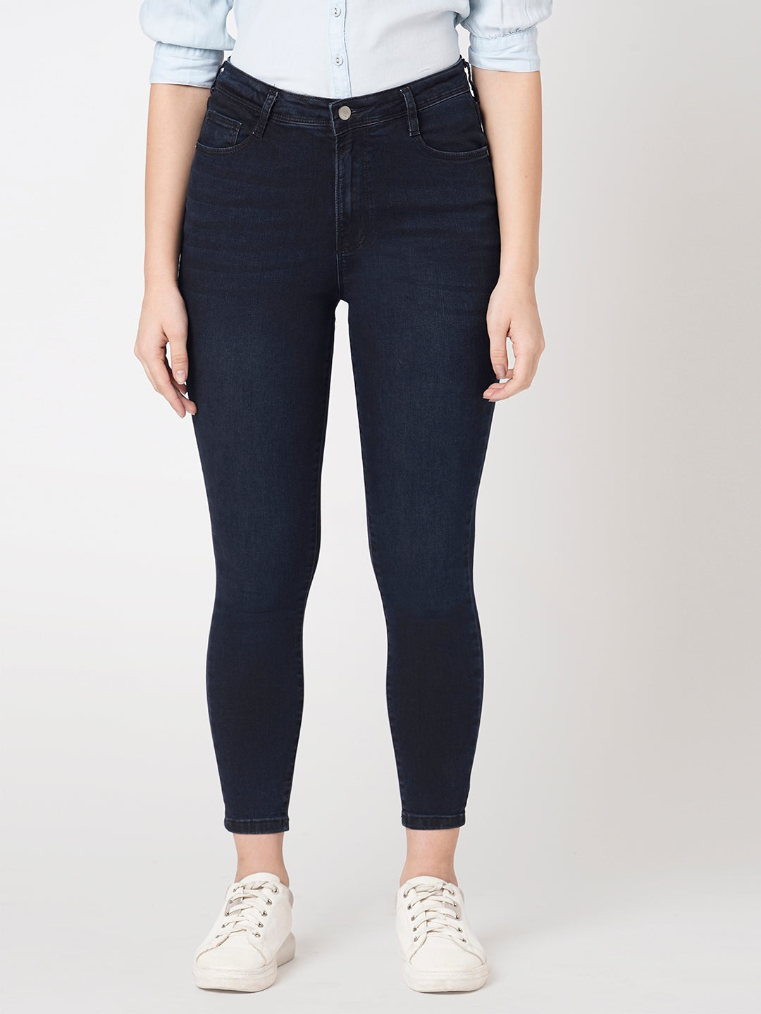 Women Blue/Black Super High-Rise Super Skinny Jeans