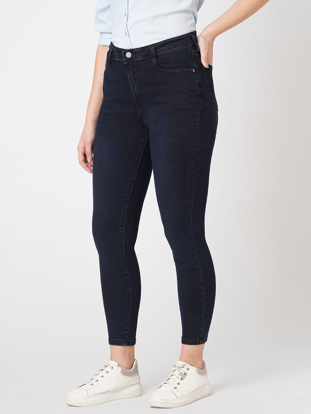 Women Blue/Black Super High-Rise Super Skinny Jeans