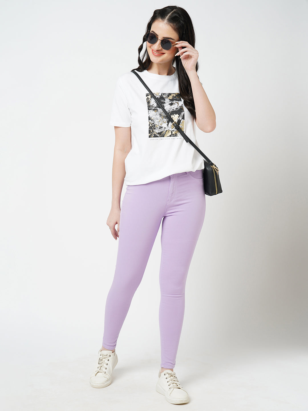 Women Slim Fit Graphic Tees
