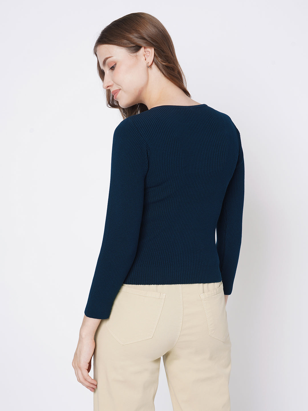 Women Ribbed T-Shirt