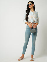 Women Multi Striped Three-Quarter Sleeves Shirts