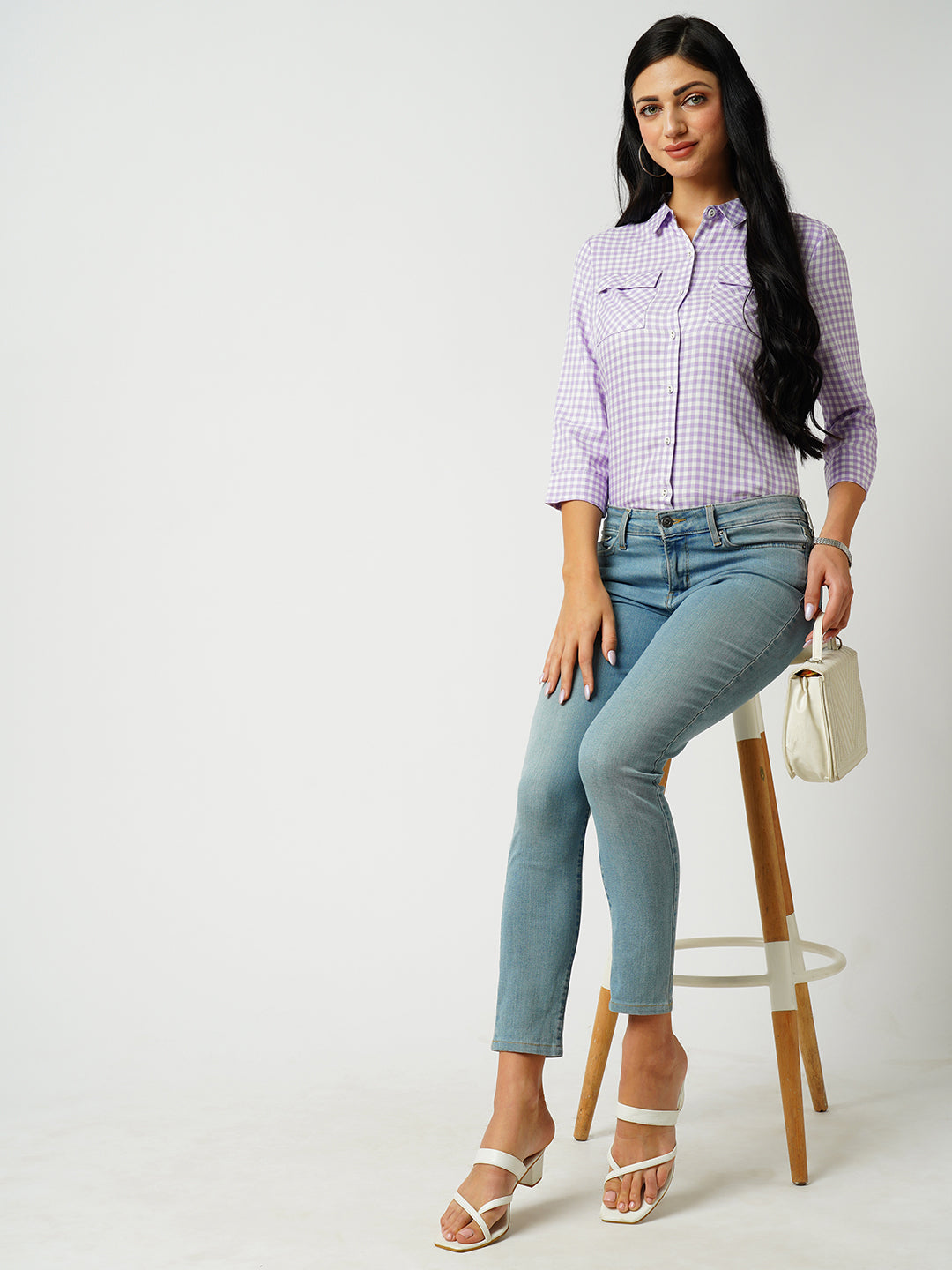 Women Lilac/White Shirt