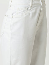 Women White High Rise Straight Fit Jeans