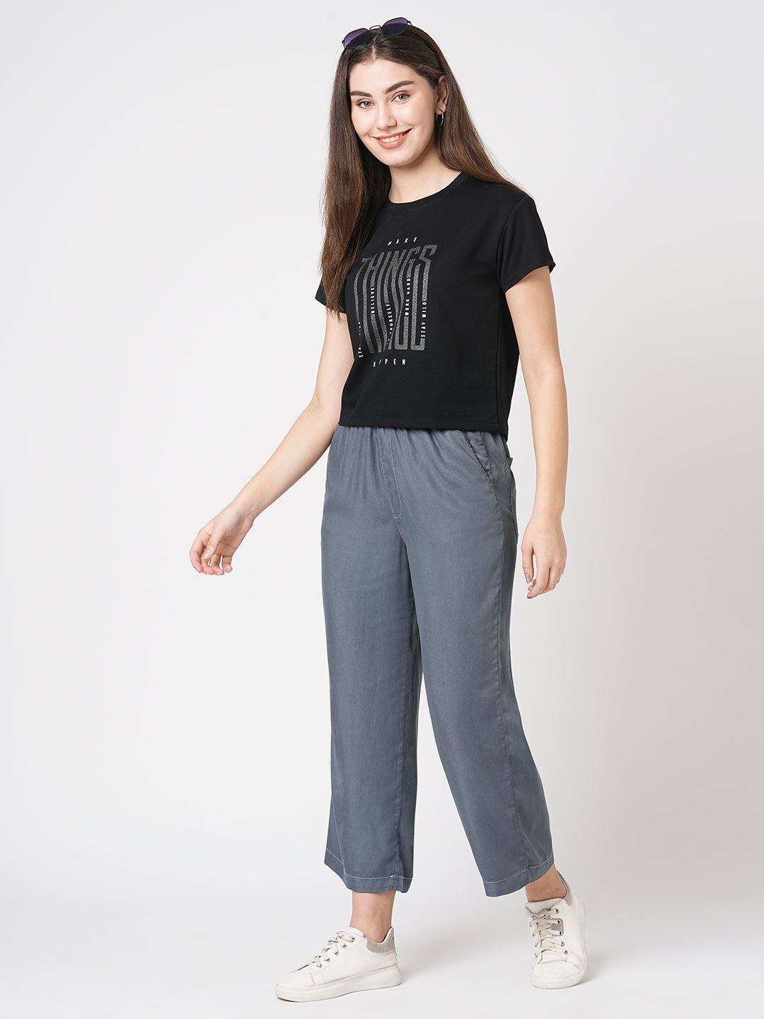 Women Grey Culottes