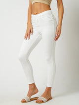 Women White High Rise Skinny Jeans