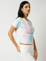 Women Multi Tie Dyed Tie & Dye Short Sleeves T-Shirts