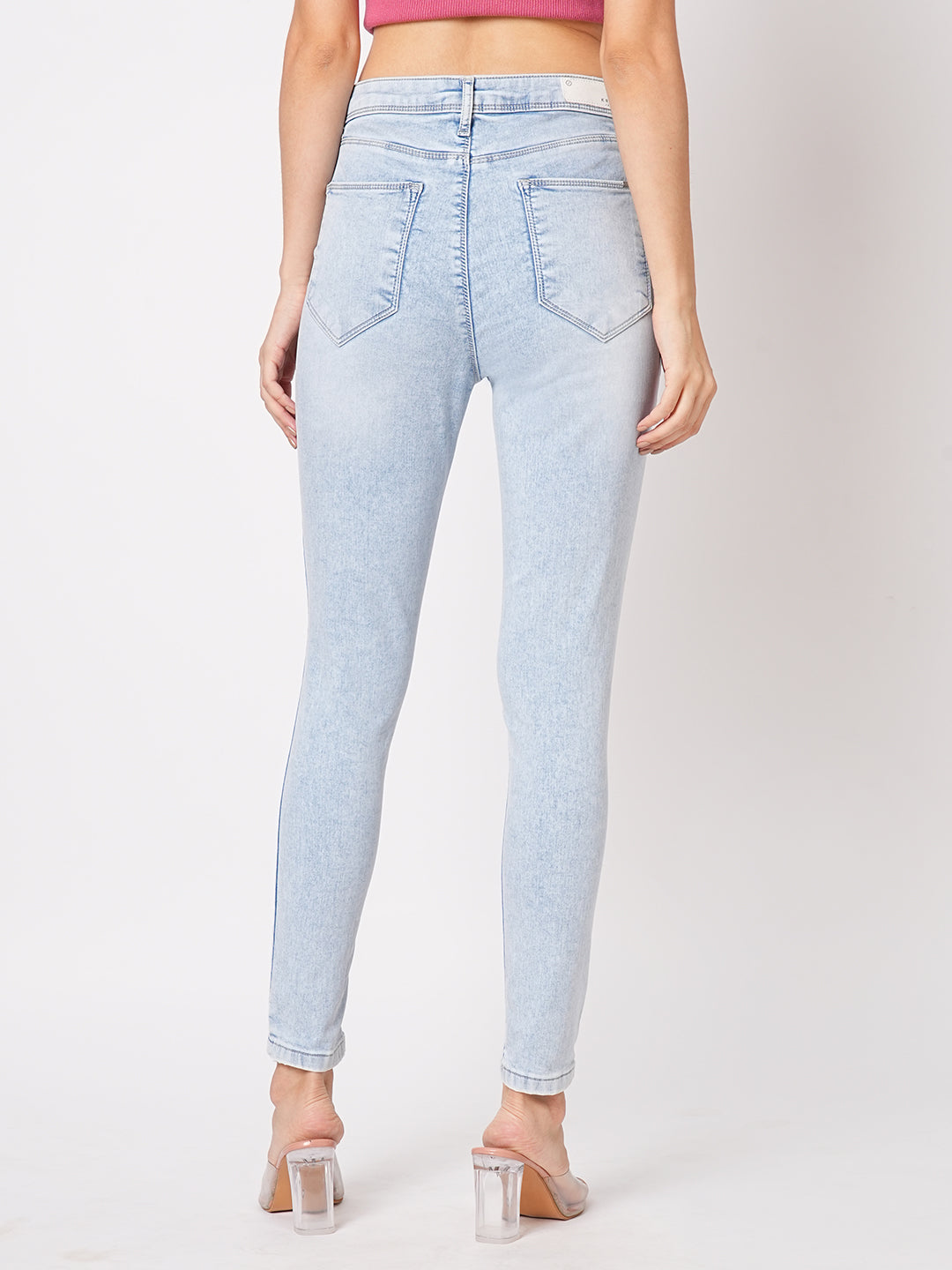 Women Sky High-Rise Skinny Fit Jeans