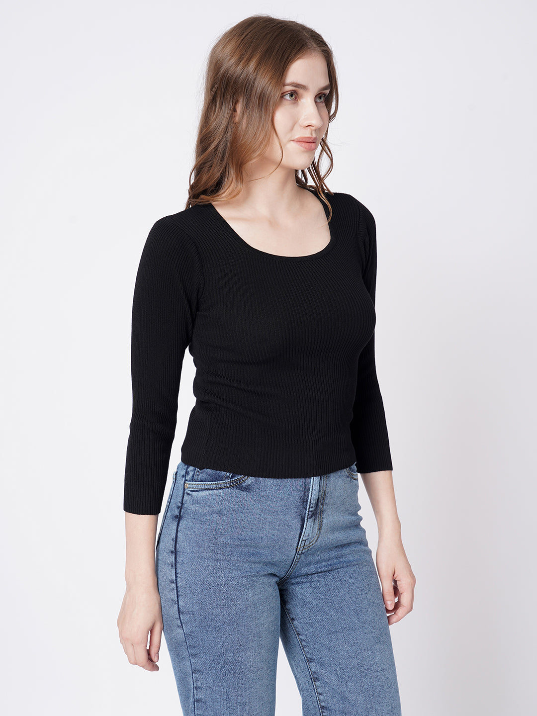 Women Ribbed T-Shirt