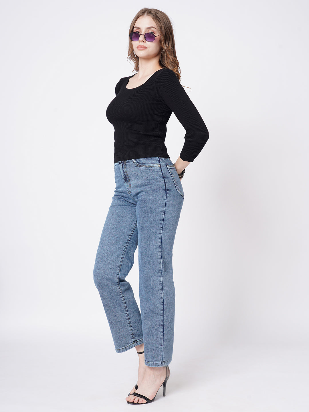 Women Ribbed T-Shirt
