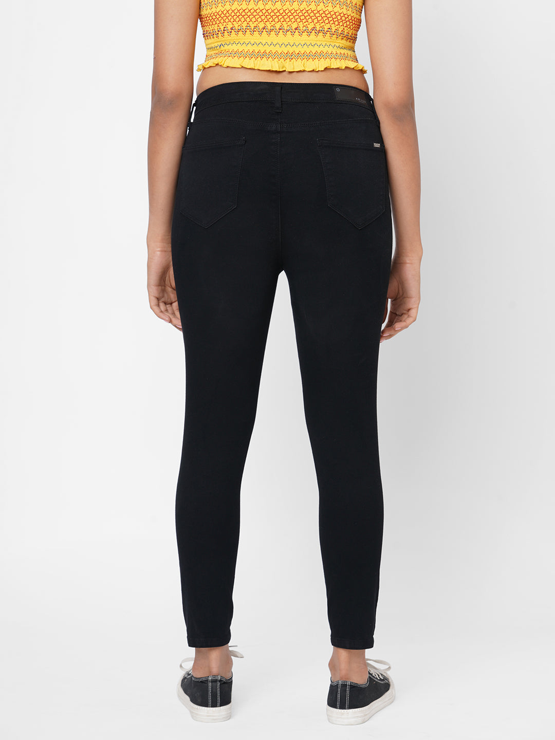Women Black Super High-Rise Super Skinny Jeans