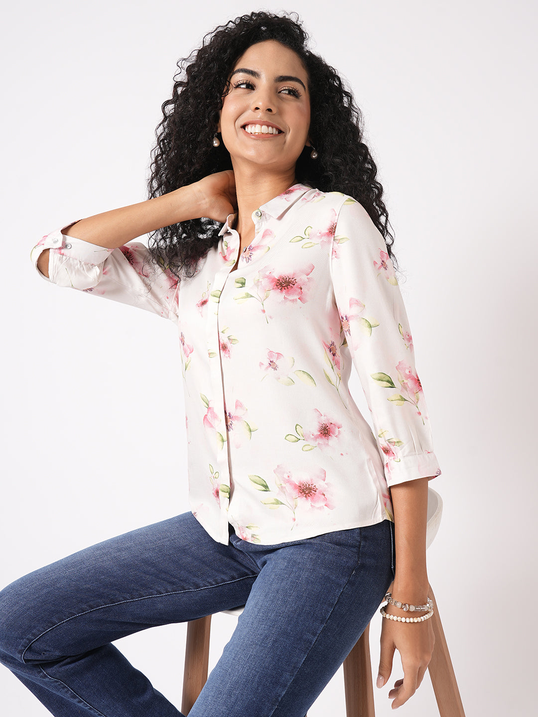 Women Floral Printed Shirt
