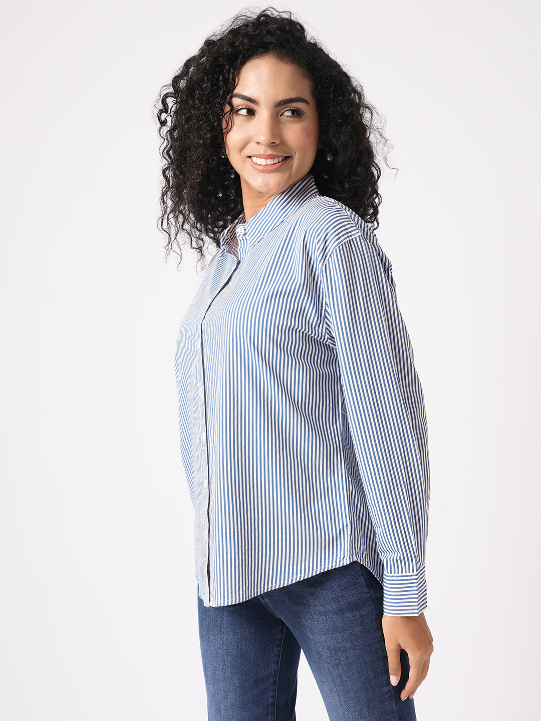 Oversized Striped Shirt