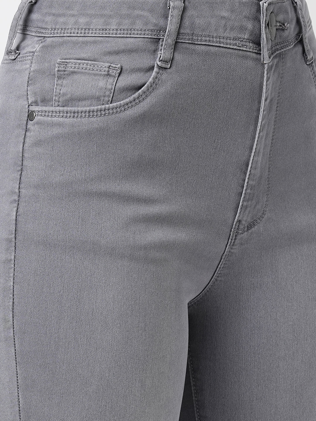 Women Grey Sky High Skinny Jeans