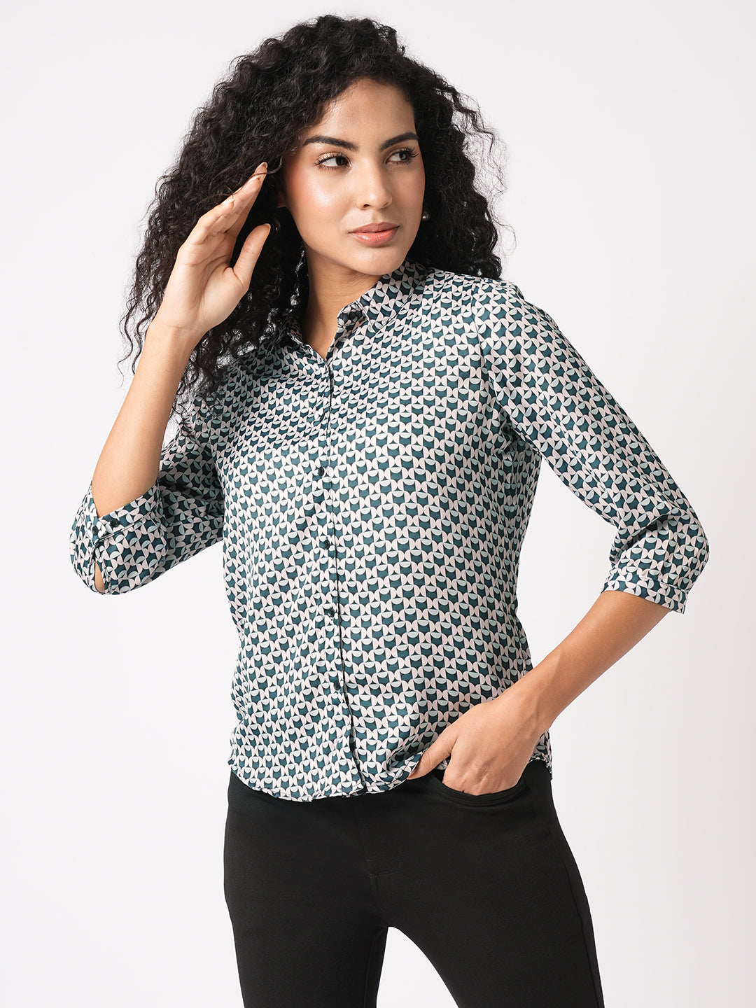 Women Geometric Printed Shirt