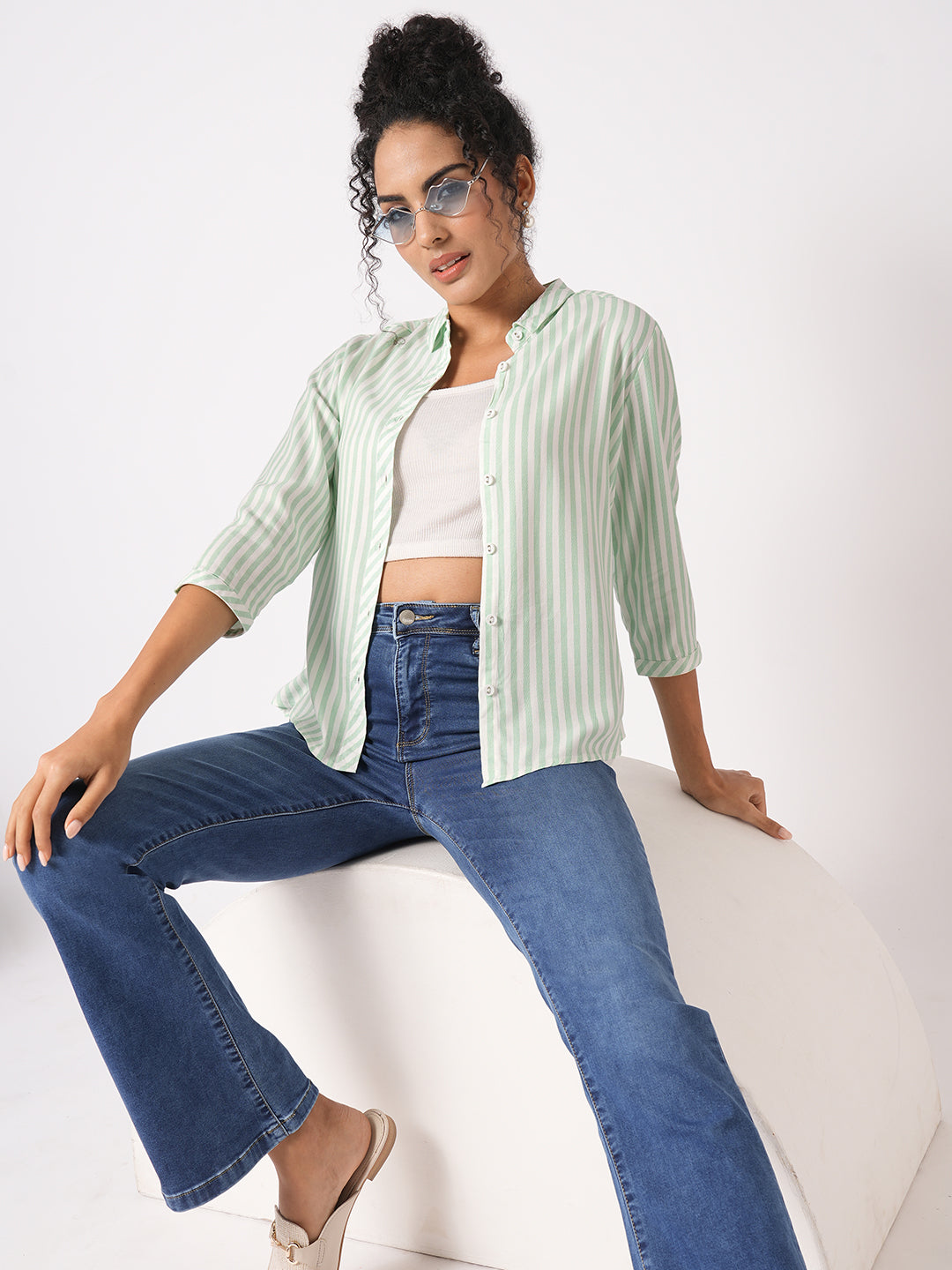 Women Striped Shirt