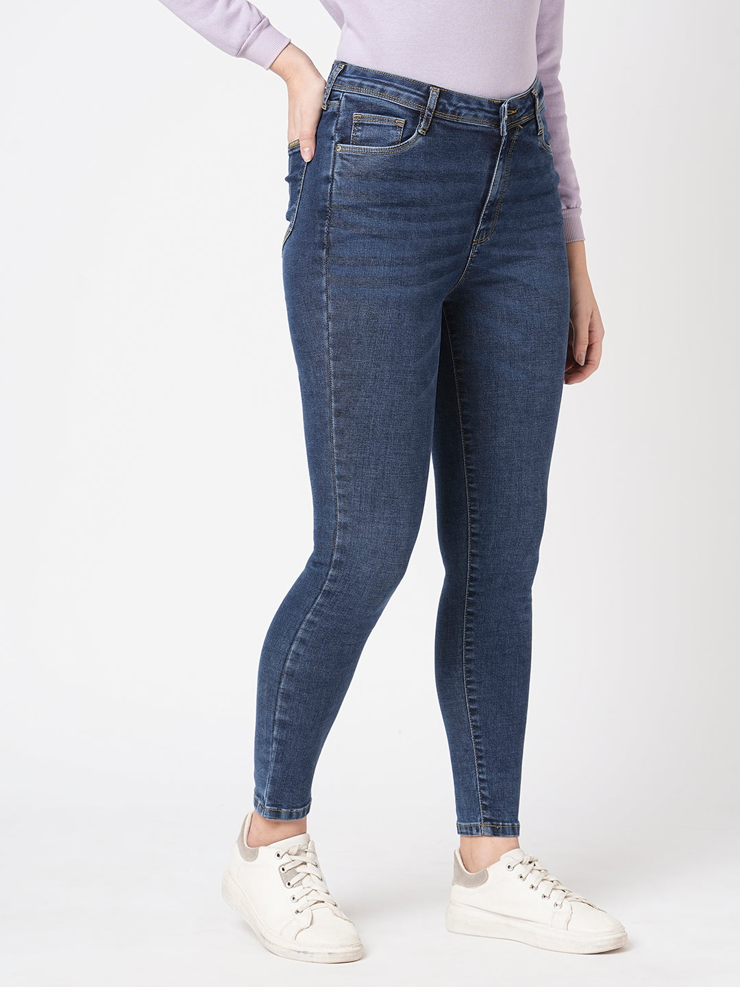 Women Sky High-Rise Skinny Fit Jeans