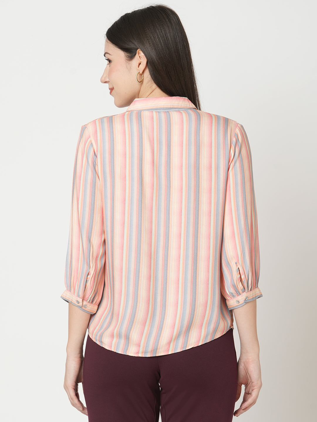 Women Multi Stripe Shirt