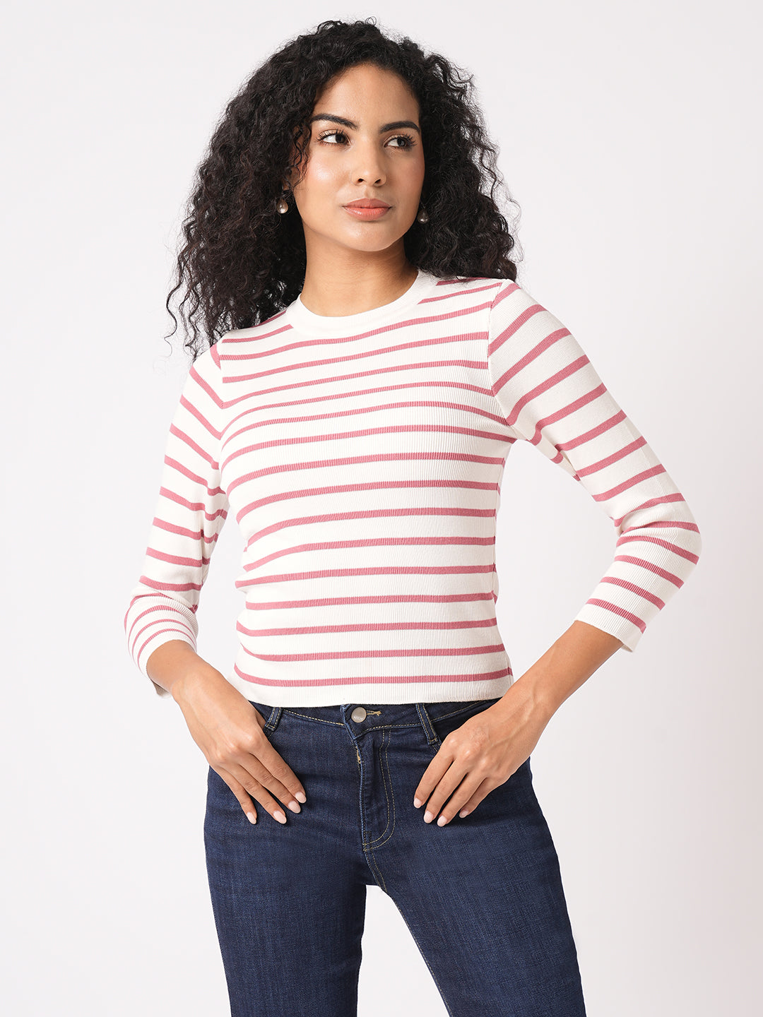 Women Ribbed T-Shirt