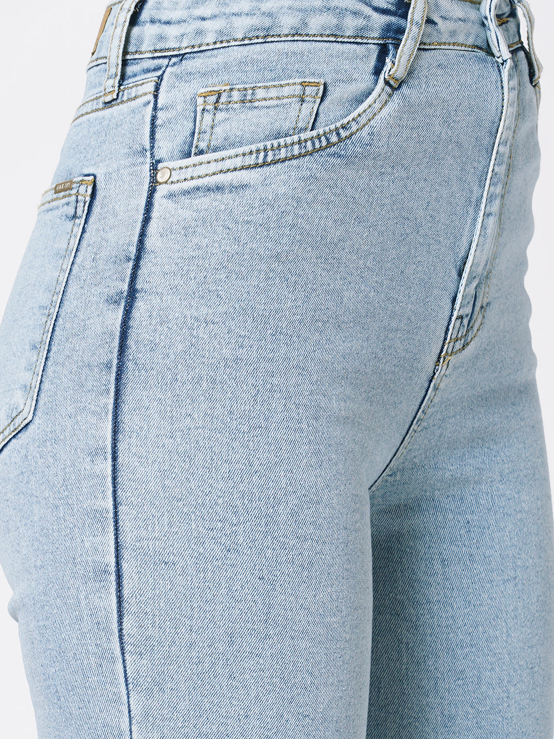 Women Blue High-Rise Wide Leg Jeans
