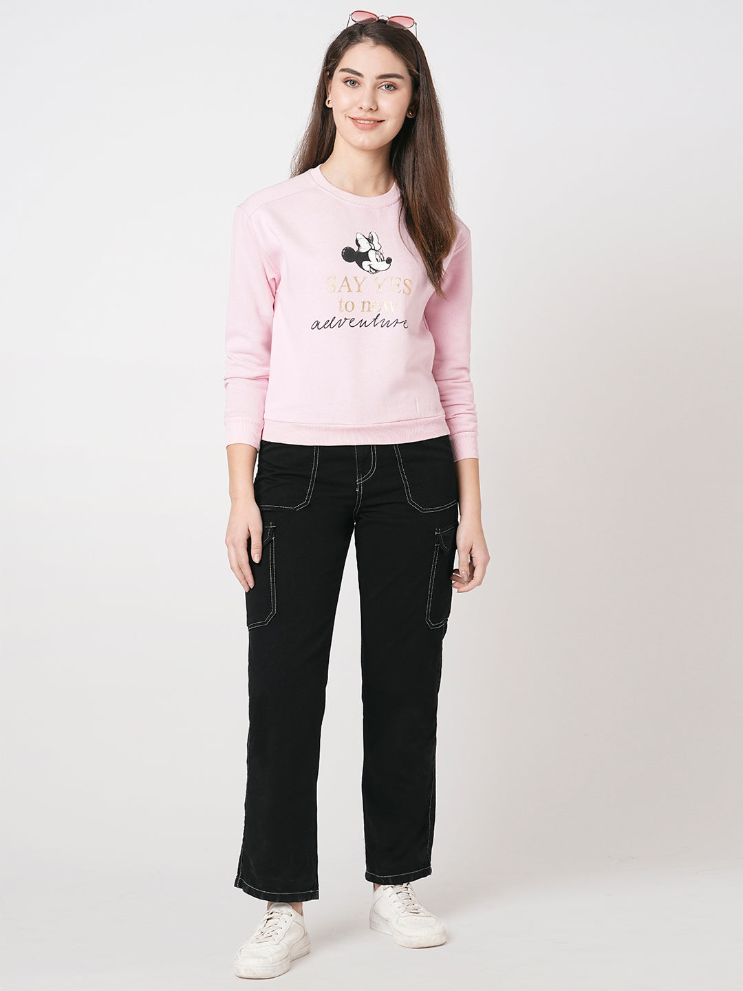 Women High-Rise Cotton Cargo