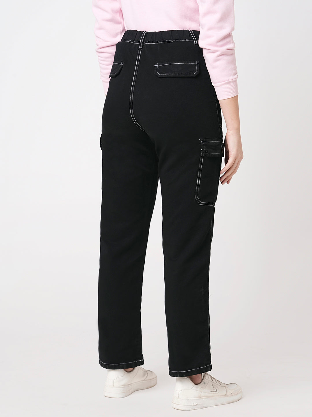 Women High-Rise Cotton Cargo