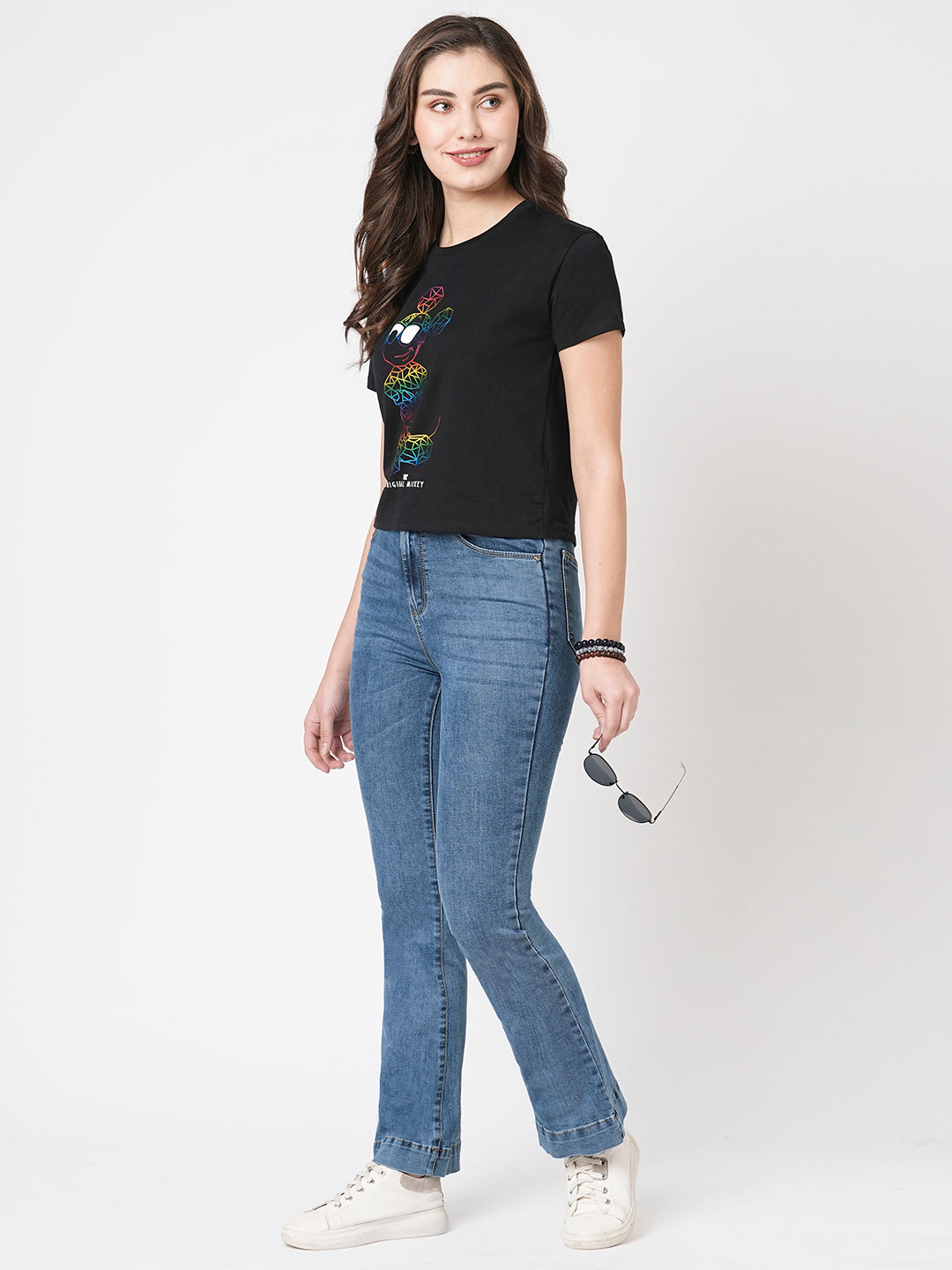 Women Blue High-Rise Flare Jeans