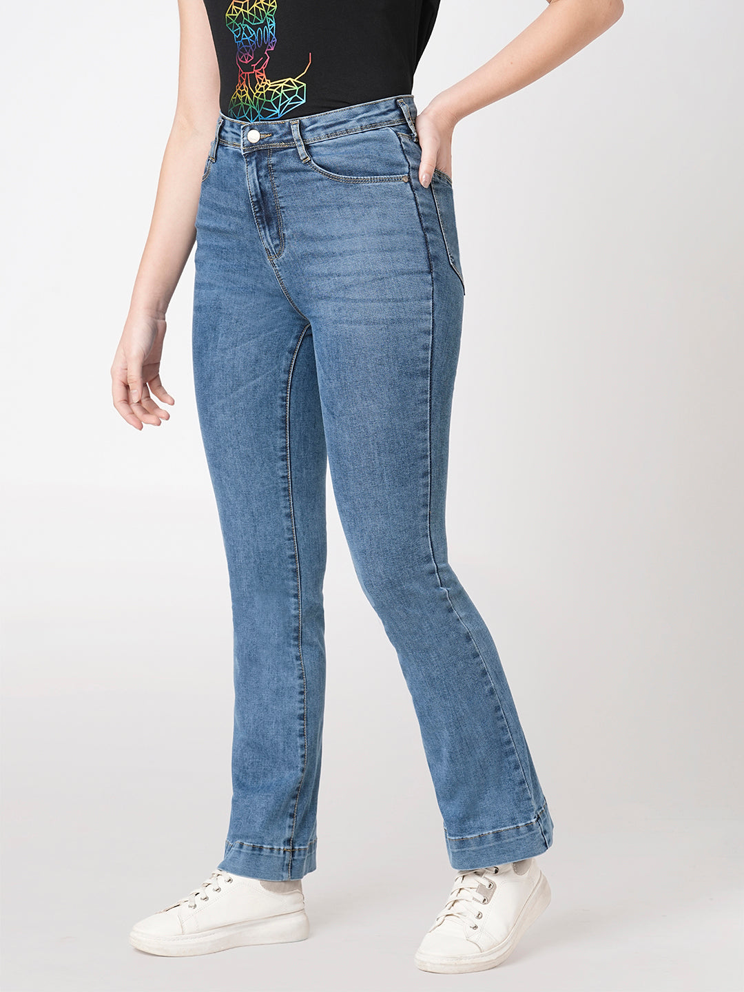 Women High-Rise Flare Jeans