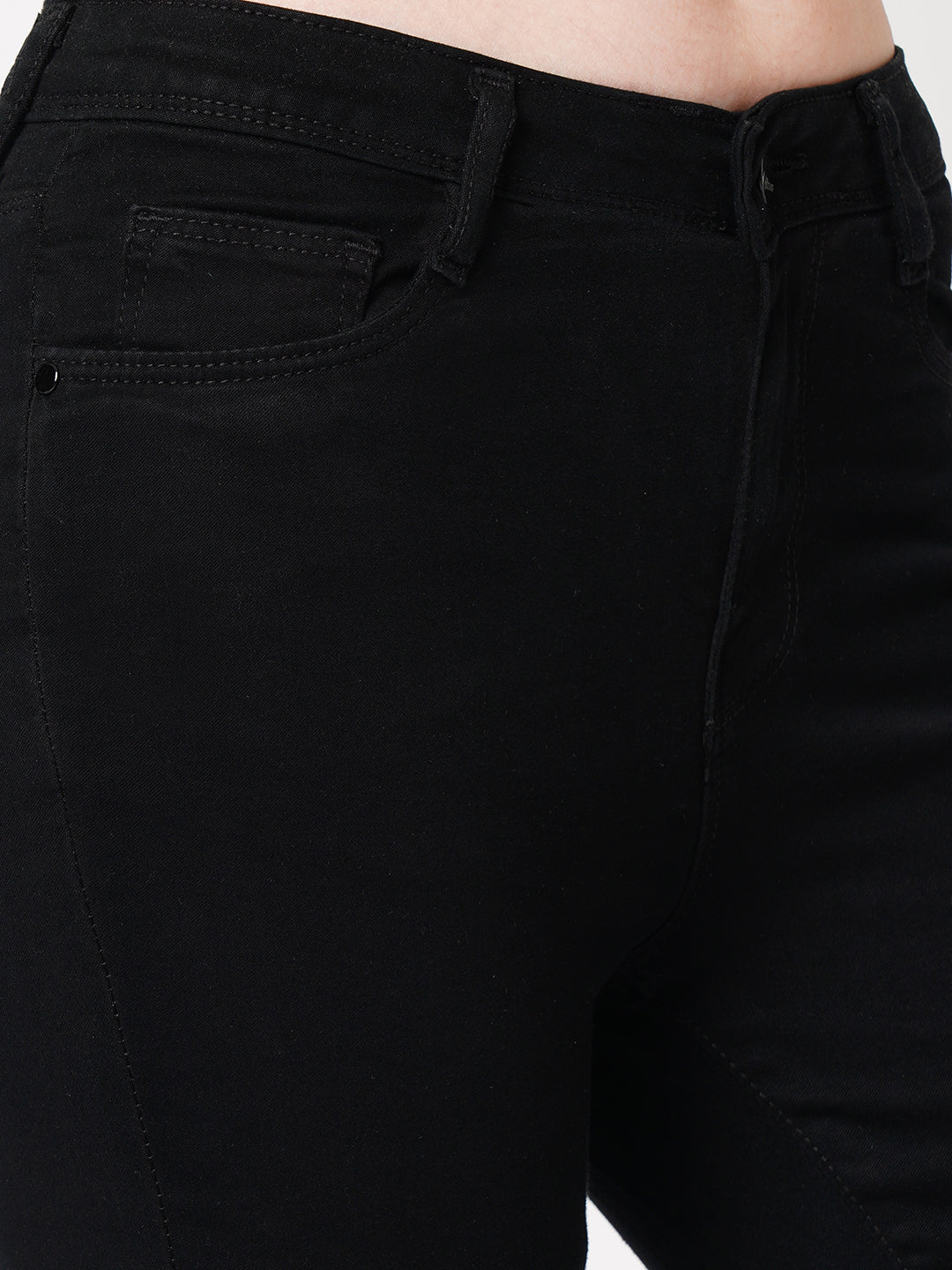 Women Black High-Rise Slimming Skinny Jeans