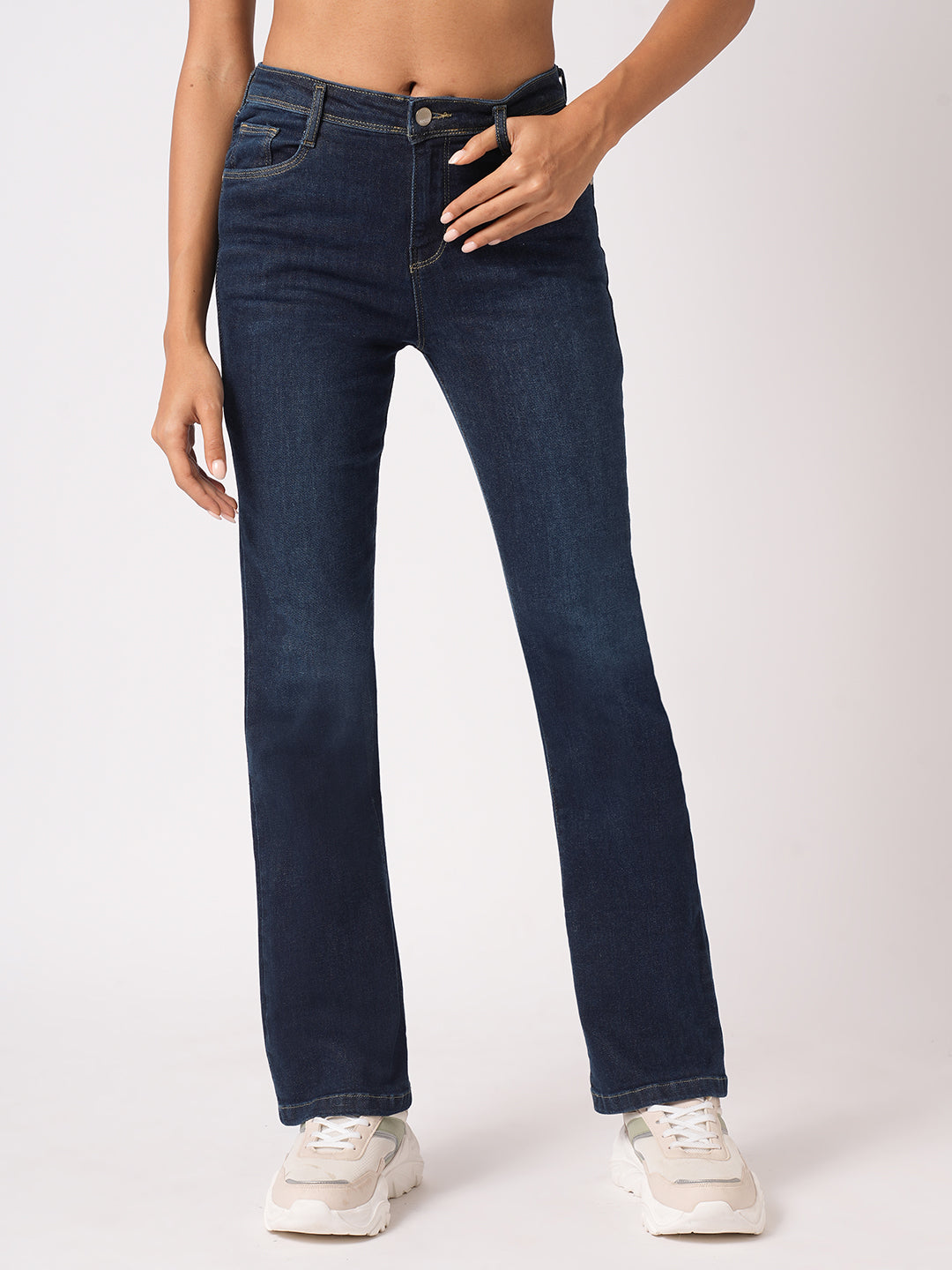 Mini flare regular jeans sale