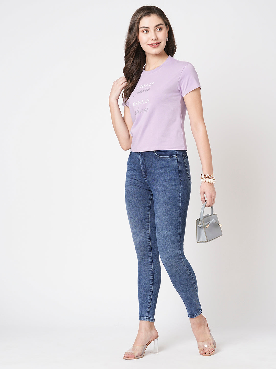 Women Sky High-Rise Skinny Fit Jeans