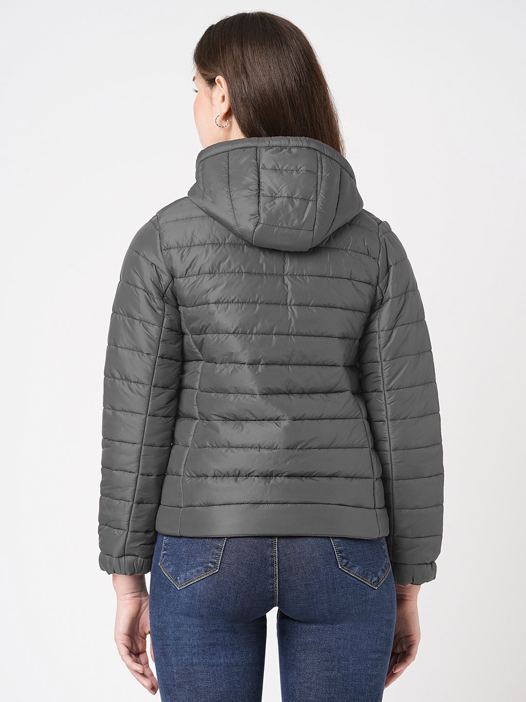 Women Dark Grey Winter Jacket