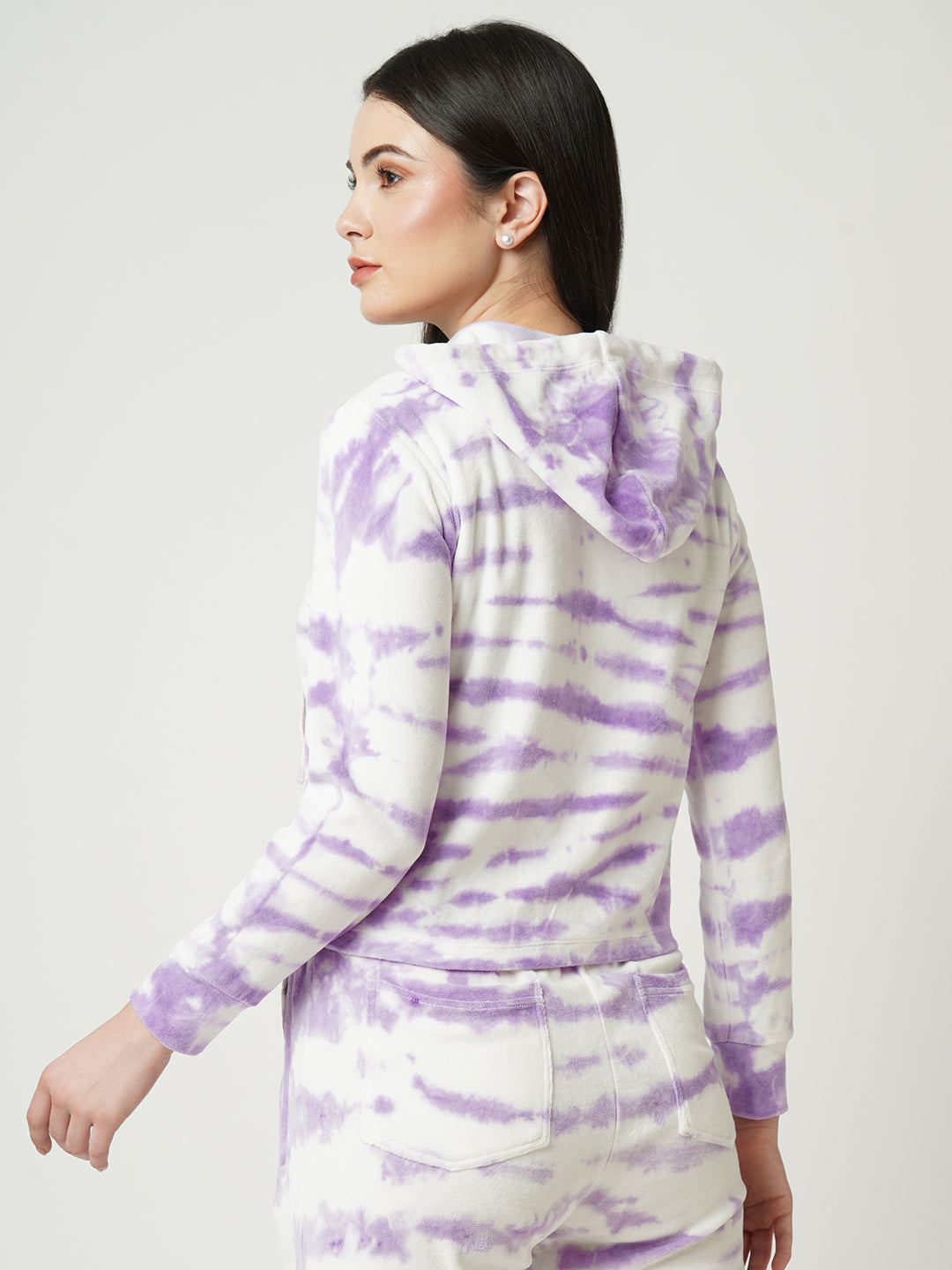 Women Lilac Tie & Dyed Sweatshirt