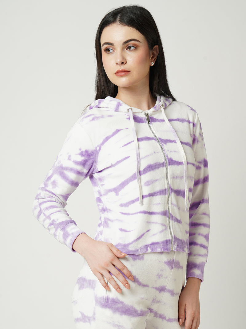 Women Lilac Tie & Dyed Full Length Shirts