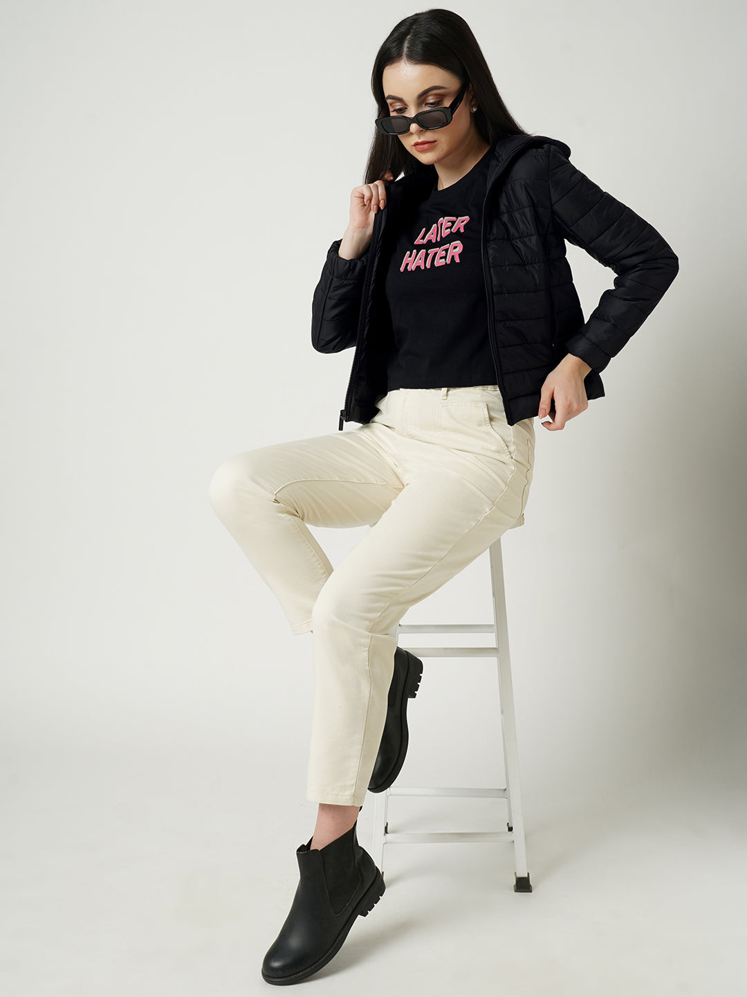 Women Black Winter Jacket