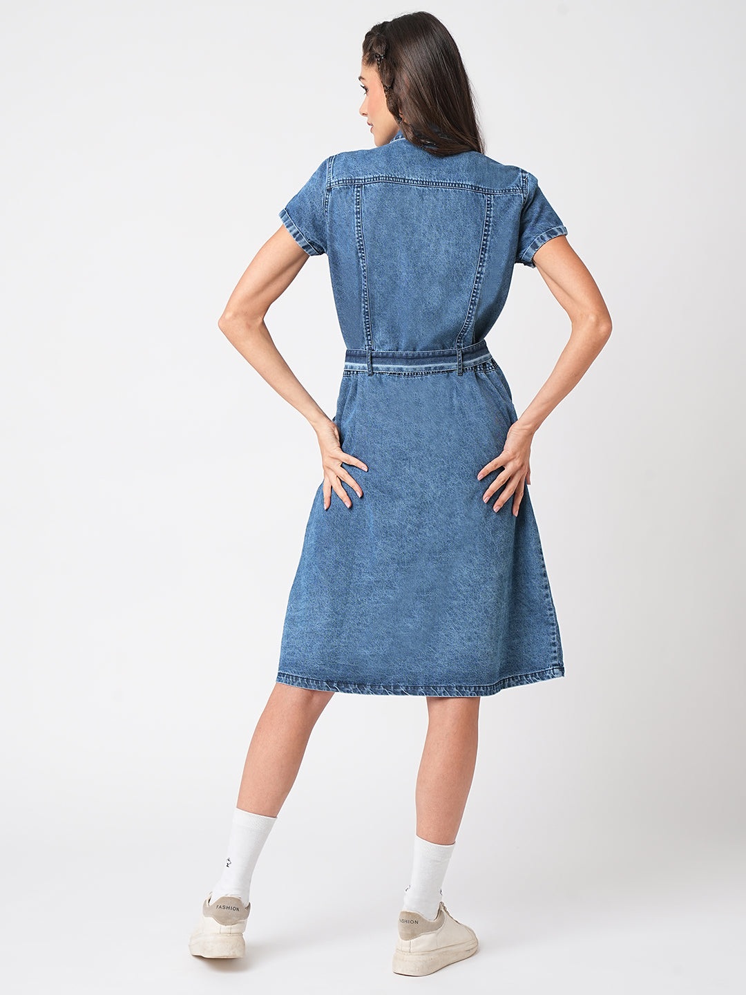 Women Blue Denim Dress