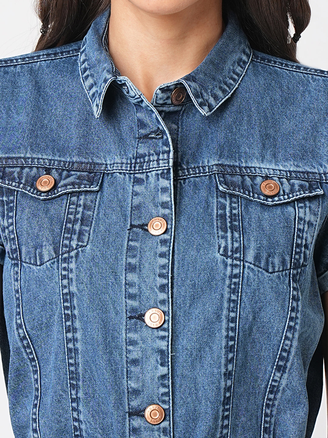 Women Blue Denim Dress