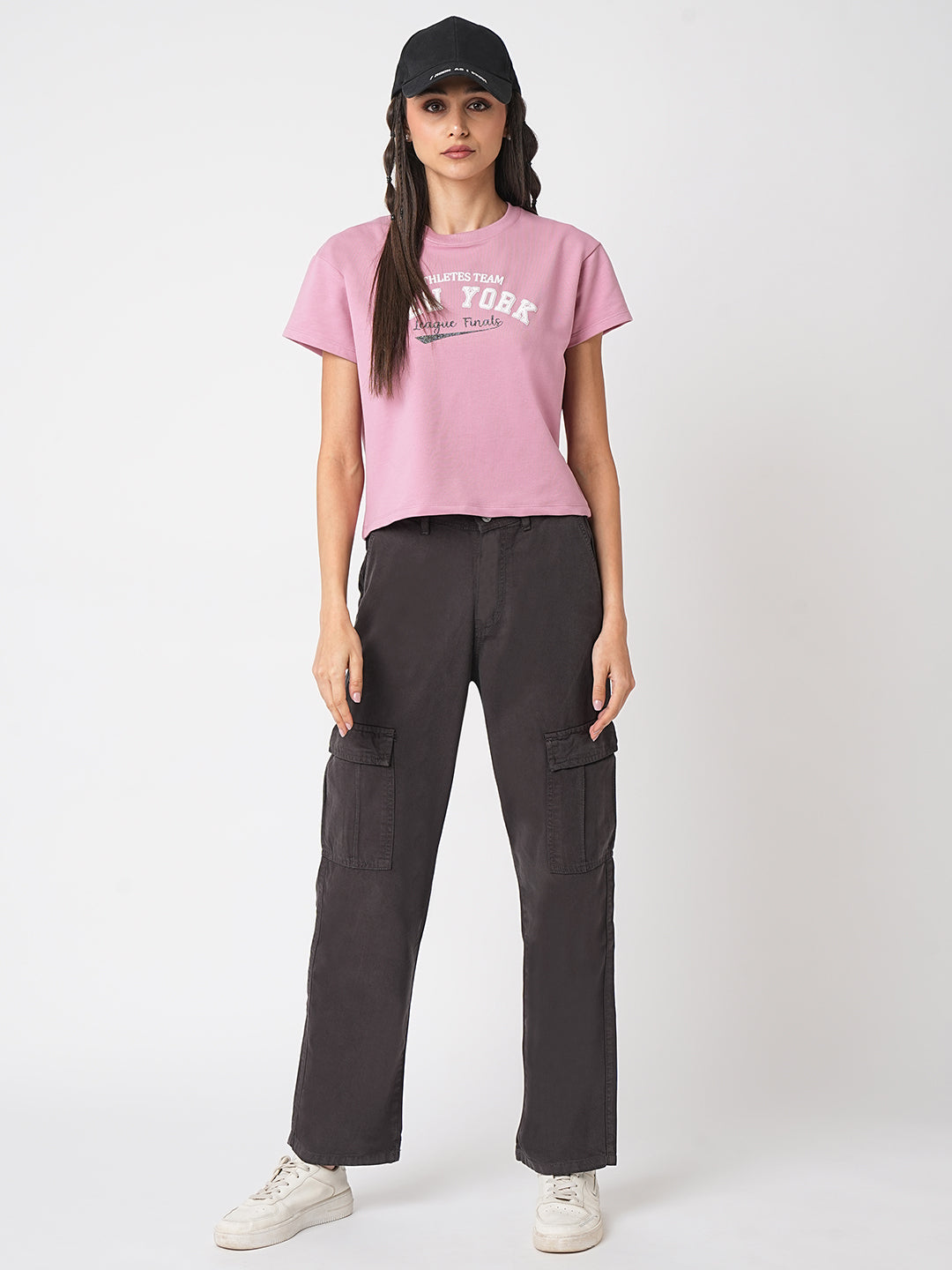 Women Dusty Pink Graphic Tees