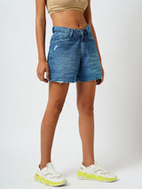 K4041 High Rise Slim Shorts