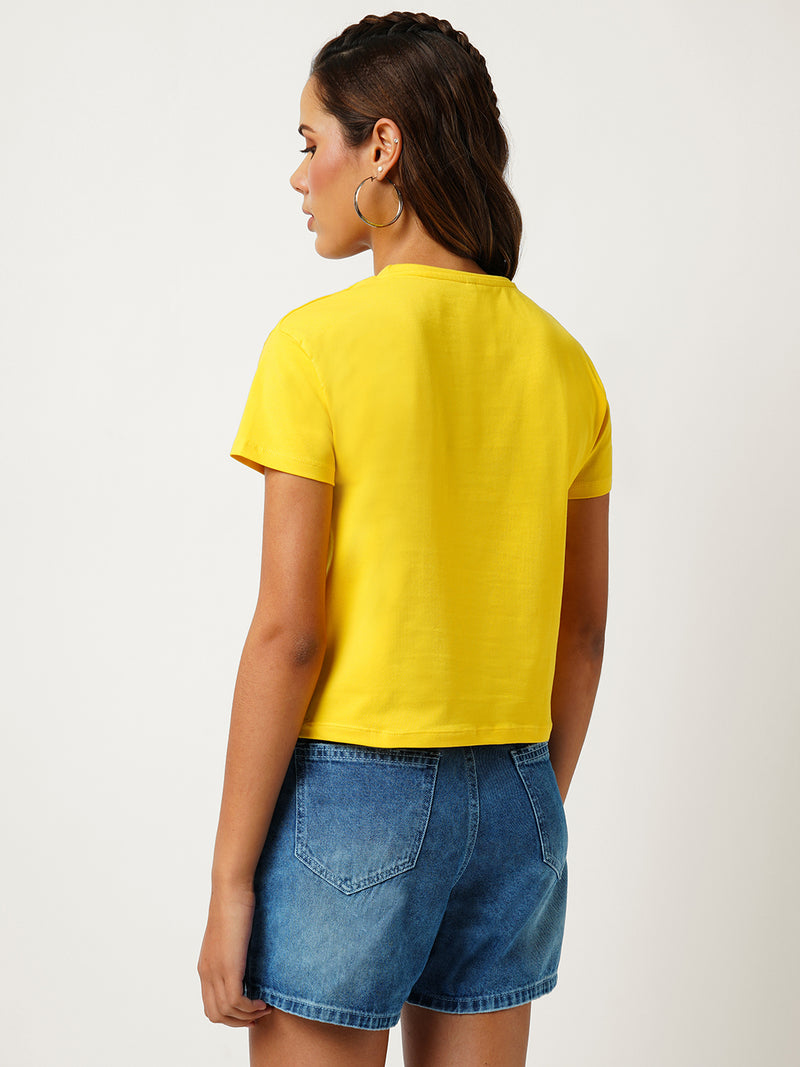 Women Golden Sunset Printed Short Sleeves T-Shirts