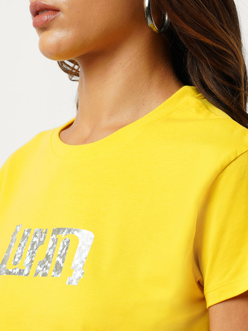 Women Golden Sunset Printed Short Sleeves T-Shirts