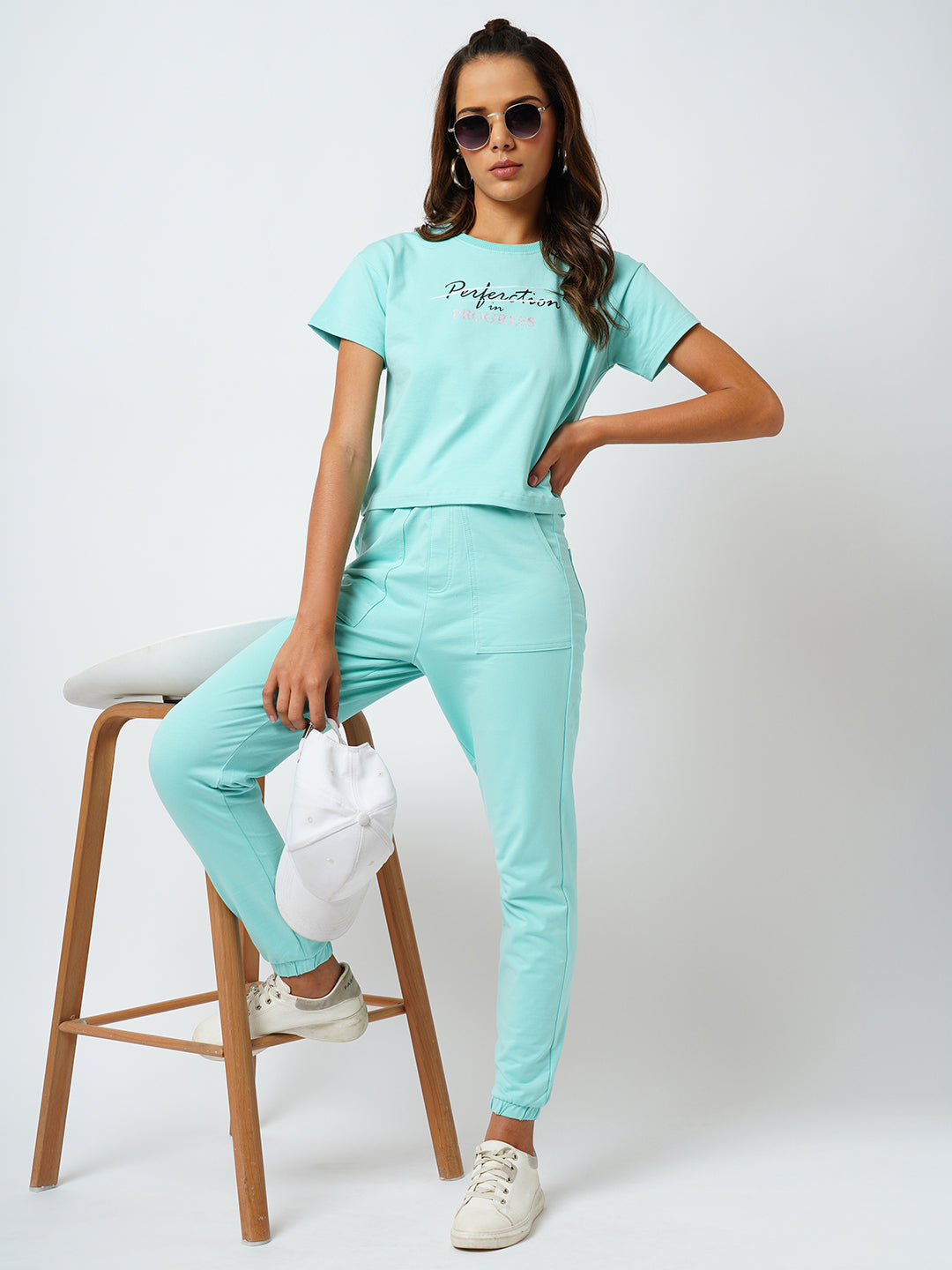 Women High-Rise Skinny Fit Denim Joggers